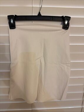 Commando Cream Faux Leather Pencil Skirt